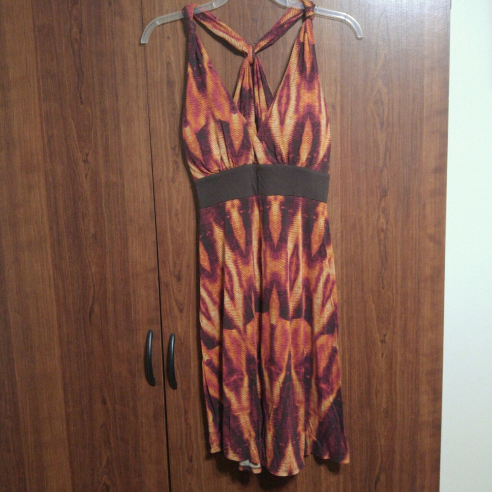A.N.A. halter/racer back style midi dress size small